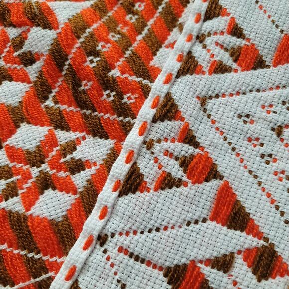 Handmade Multicolor Table Bed Console Dresser Runner Embroidery Geometric Linens - Picture 4 of 4